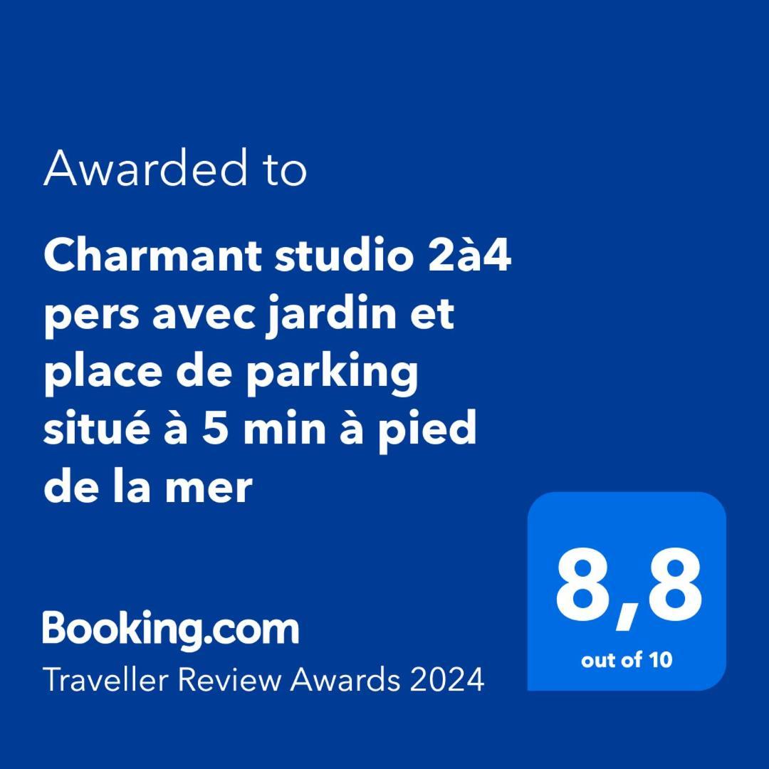 Charmant Studio 2A4 Pers Avec Jardin Et Place De Parking Situe A 5 Min A Pied De La Mer Bandol Exterior photo